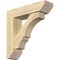 Ekena Millwork Balboa Slat Rough Sawn Bracket w/ Offset Brace, Douglas Fir, 6"W x 22"D x 22"H BKT0604X22X22BOA06RDF - alternate 1